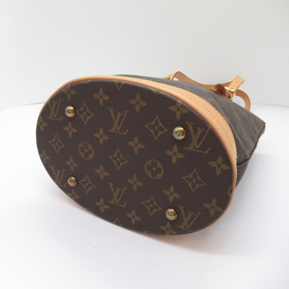 Louis Vuitton Bag Bucket Brown Tote Monogram PM - Picture 4 of 10